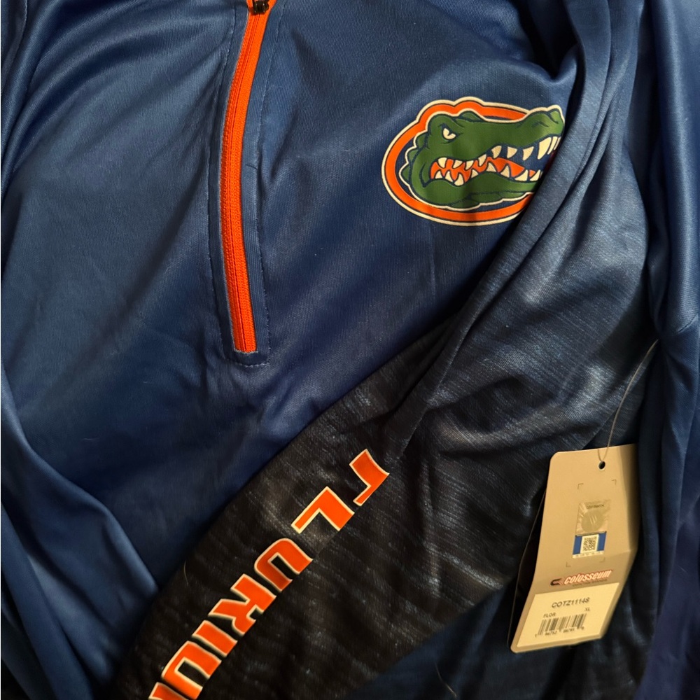 Colosseum Navy Jacket with Orange Accent